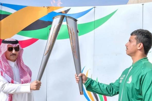شعلة دورة الألعاب السعودية 2023 تختتم زيارتها في منطقة الحدود الشمالية
