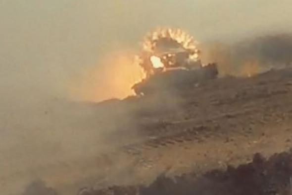 تدمير آلية صهيونية بعبوة لاصقة وقذيفة "RPG" بمنطقة المقوسي في غزة