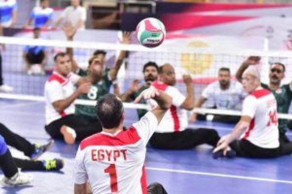 مصر تفوز على العراق بثلاثية فى افتتاح مونديال الكرة الطائرة البارالمبية