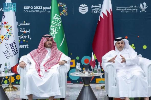الأمير تركي بن محمد بن فهد يزور معرض «إكسبو 2023 الدوحة للبستنة»