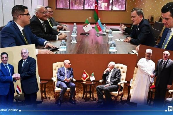 عطاف يعقد لقاءات ثنائية مع نظرائه من تونس واليمن وأذربيجان وتشاد
