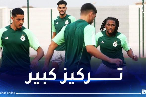 بالصور.. لاعبو الخضر يواصلون الاستعداد لمواجهة موريتانيا