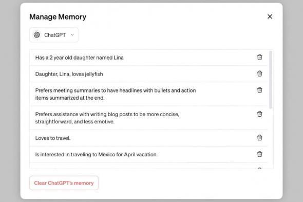  روبوت ChatGPT يحصل على ميزة الذاكرة