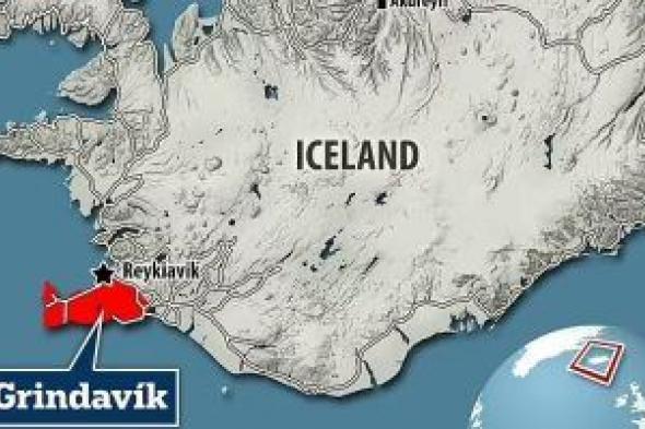 صور الأقمار الصناعية تكشف الثوران البركانى فى أيسلندا من الفضاء
