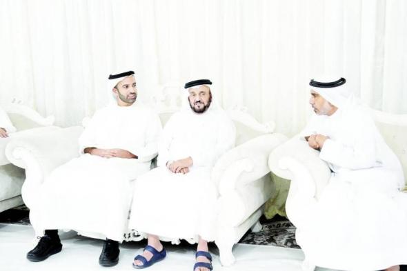 محمد بن سعود والشيوخ يعزّون بوفاة خالد بن سعود