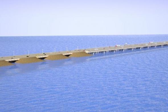 أبرز مستجدات الجسر البحري الرابط بين رأس تنورة والقطيف
