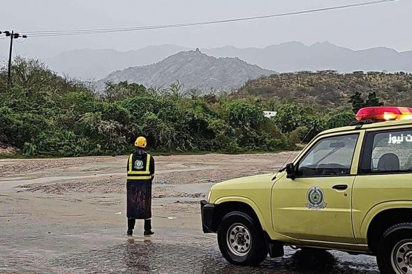 “الدفاع المدني” يحذر المواطنين من استمرار هطول الأمطار الرعدية على تلك المناطق