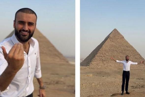 الشيف بوراك يزور أهرامات الجيزة: «أحب مصر»