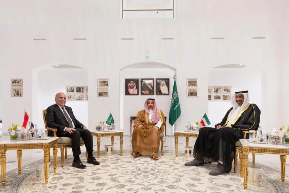 وزير الخارجية يبحث تعزيز التعاون مع نظيريه العراقي والكويتي