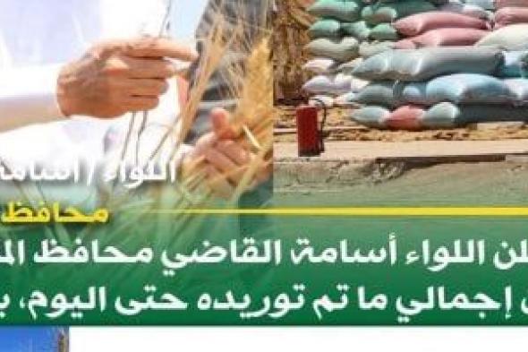 صوامع المنيا تواصل استقبال القمح وتوريد 357 ألف طن منذ بدء الموسم