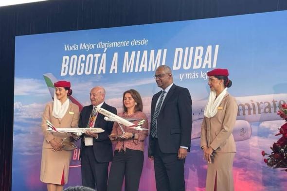 طيران الإمارات تدشن خطها الجديد إلى العاصمة الكولومبية بوغوتا عبر ميامي