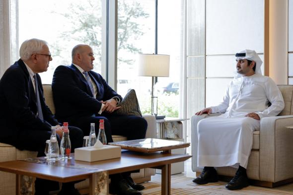 مكتوم بن محمد يستعرض مع رئيس "كارلايل" النموذج الإماراتي لشراكة القطاعين العام والخاص