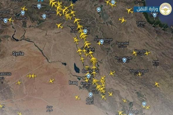 زيادة في عدد الطائرات العابرة للأجواء العراقية
