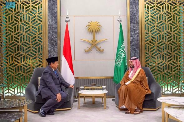عاجل ولي العهد يستقبل الرئيس المنتخب وزير الدفاع في جمهورية إندونيسيا