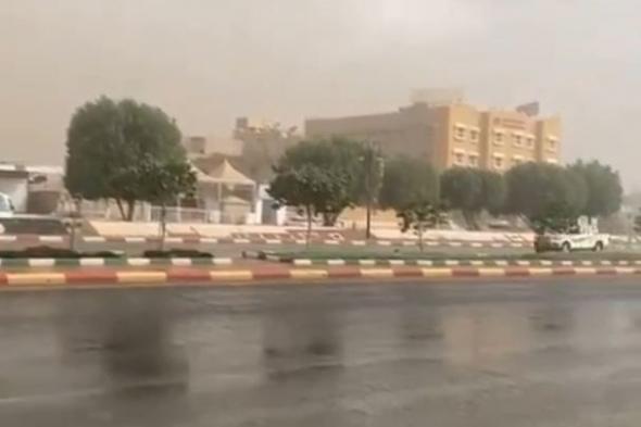 لقطات لهطول أمطار غزيرة على الرياض