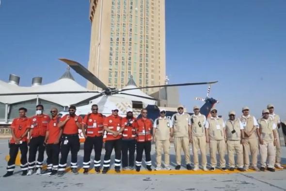 الهلال الأحمر يوفر 7 طائرات عامودية لخدمة ضيوف الرحمن