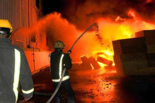 حريق بمستودع لتخزين التجهيزات الكهرو-منزلية بوهران 