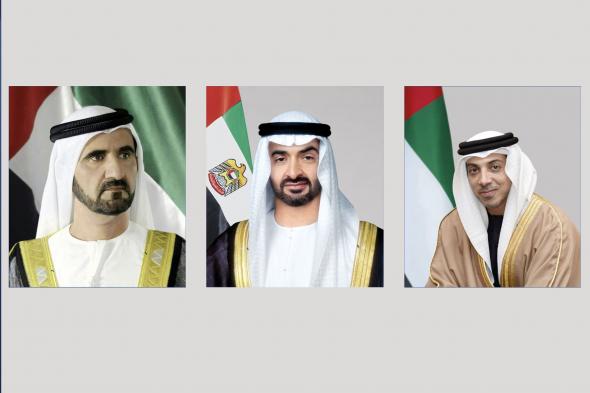 ‎رئيس الدولة ونائباه يهنئون قادة الدول العربية والإسلامية بعيد الأضحى المبارك