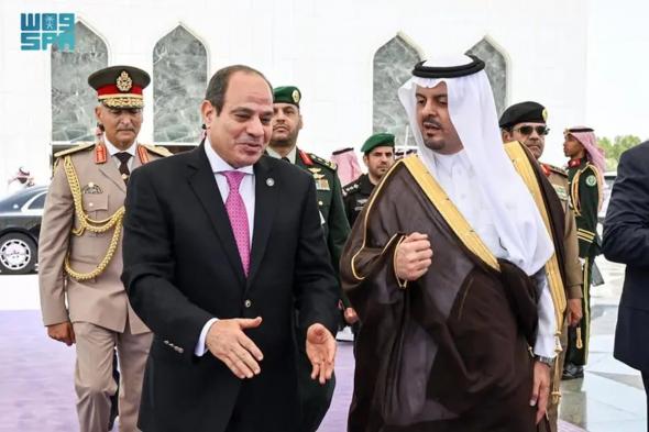 الرئيس المصري يُغادر جدة بعد أدائه مناسك الحج