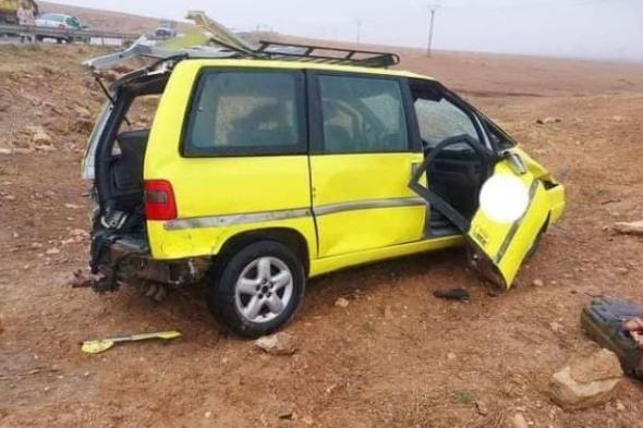 قسنطينة: 8 مصابين في حادث إنقلاب سيارة أجرة بالمريج