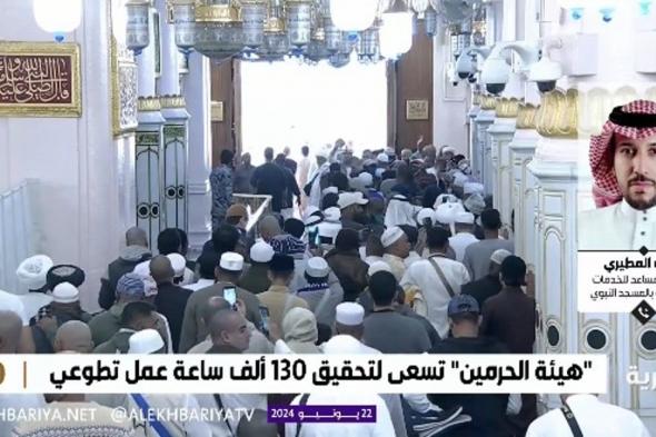 "المطيري": أكثر من 50 خدمة للحجاج بالمسجد النبوي أبرزها "الابن البار"
