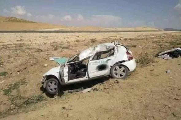 قتيلان و4 جرحى في حادث إنقلاب سيارة بتندوف