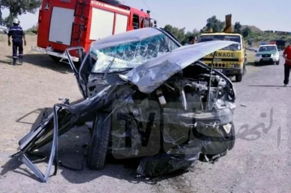 6 ضحايا إثر تصادم سيارتين في غليزان