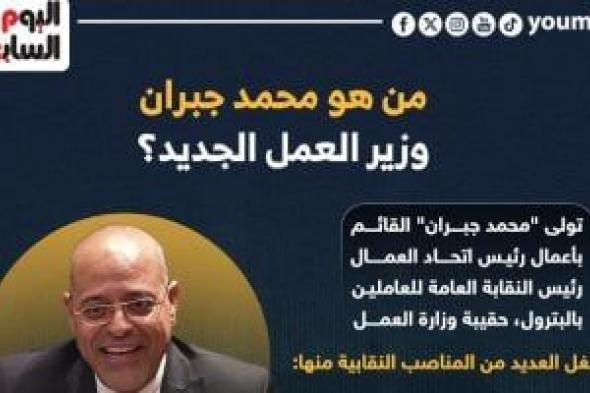 من هو محمد جبران وزير العمل الجديد؟ إنفوجراف