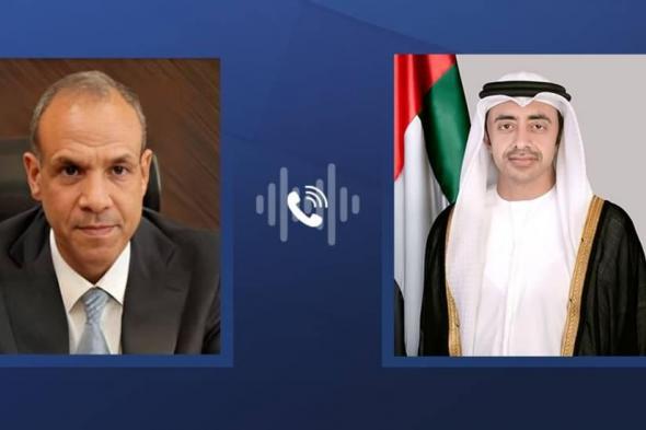 عبدالله بن زايد يهنئ وزير الخارجية المصري ويبحثان العلاقات الأخوية بين البلدين