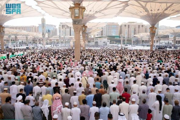 أكثر من 5 ملايين يؤدون الصلوات في المسجد النبوي خلال الأسبوع الماضي