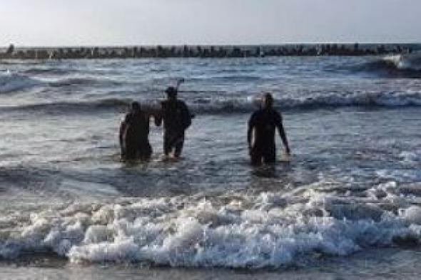 البحث عن شاب غرق فى شاطئ بمنطقة أبو يوسف غرب الإسكندرية