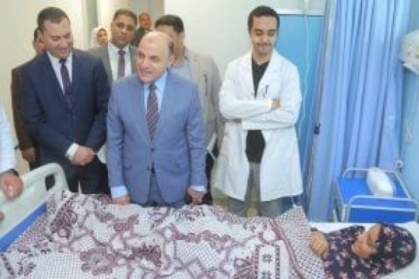 محافظ كفرالشيخ للفلسطينيين بمستشفى مركز الأورام: أنتم فى بلدكم.. صور