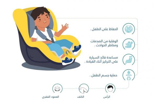 4 أسباب تجعل مقاعد الأطفال في السيارات ضرورة.. "صحي تبوك" يوضح