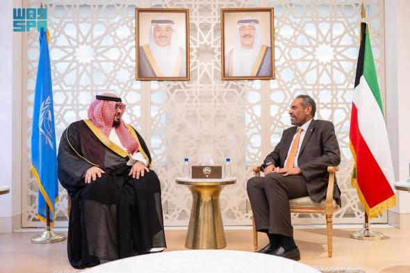 "الإبراهيم" يبحث مع وزير الخارجية الكويتي آفاق التعاون بين البلدين
