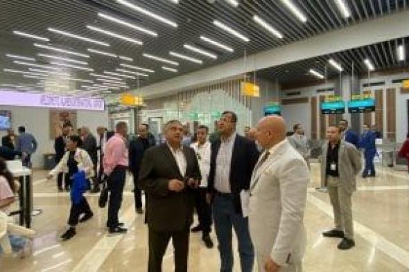اللجنة العليا للتفتيش الأمنى والبيئى بالمطارات تتفقد مطارى برج العرب والعلمين