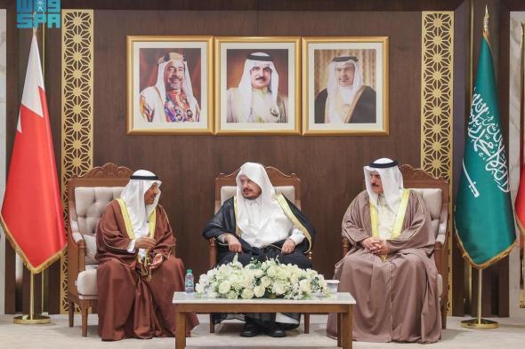 رئيس "الشورى" يبحث تعزيز العلاقات البرلمانية مع نظيره البحريني