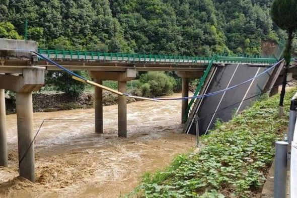 بالفيديو.. انهيار جسر مرتفع وسقوط 20 قتيلًا في سيول الصين