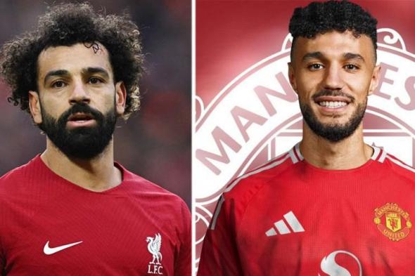 نصير مزراوي ومحمد صلاح في تشكيل مانشستر يونايتد وليفربول