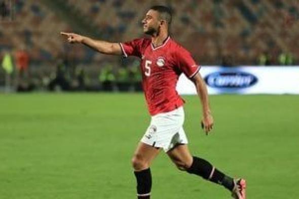 رامى ربيعة يسجل هدف منتخب مصر الأول فى شباك كاب فيردى