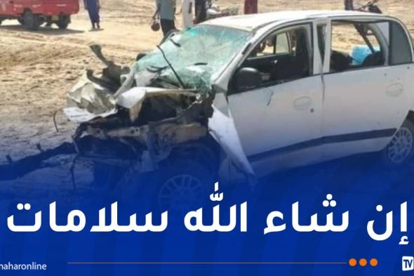 المغير.. 5 جرحى في اصطدام بين سيارتين