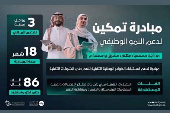 إطلاق مبادرة تمكين لدعم المواهب الوطنية التقنية في الشركات الريادية