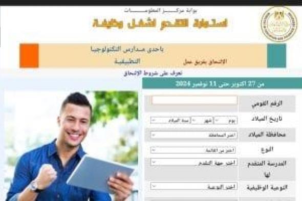 وزارة التعليم تعلن فتح باب التقدم للمعلمين للعمل بمدارس التكنولوجيا التطبيقية