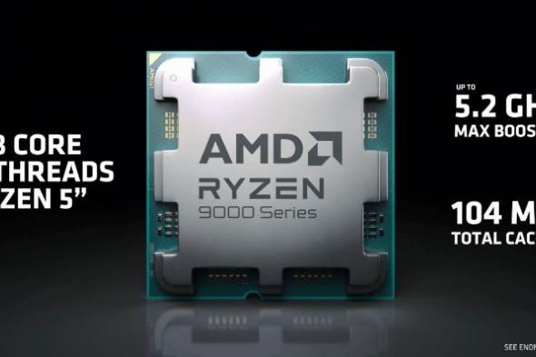 AMD تكشف عن معالج Ryzen 7 9800X3D بتحسينات في آداء الألعاب بنسبة 26%