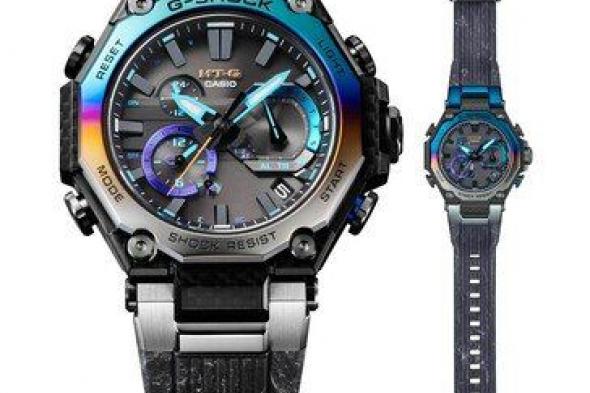 كاسيو تطلق G-SHOCK MTG-B2000YST-1AER “Storm Chaser” بإطار قوس قزح وكربون متعدد الطبقات