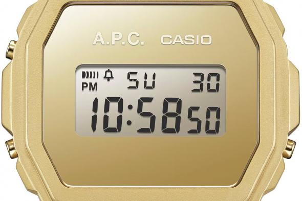 Casio و A.P.C تطلقان ساعات جديدة بتصميم مستوحى من السبعينيات