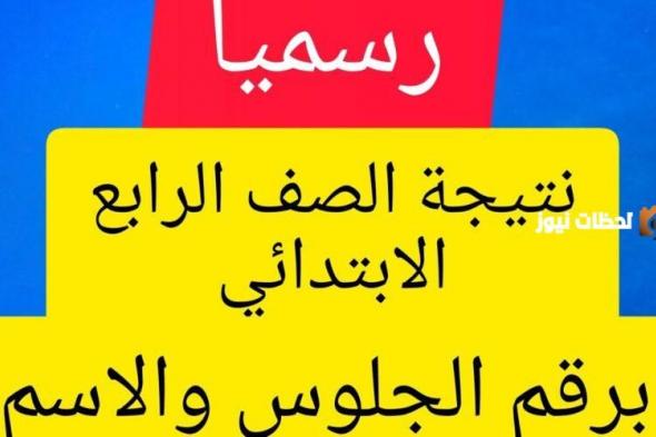 عبر هذه البوابة .. الاستعلام عن نتيجة الصف الرابع الابتدائي الترم الثاني 2024