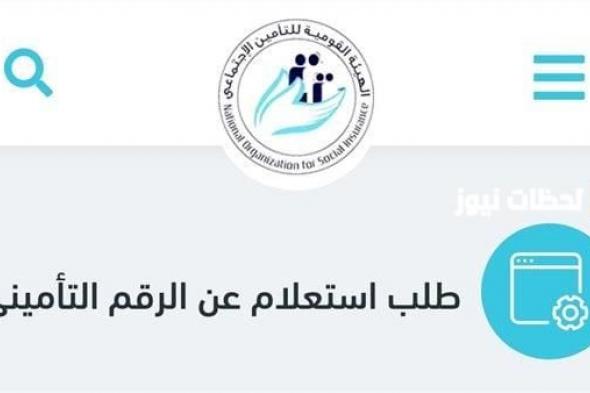 ما هي طريقة معرفة الرقم التأميني اون لاين 2024