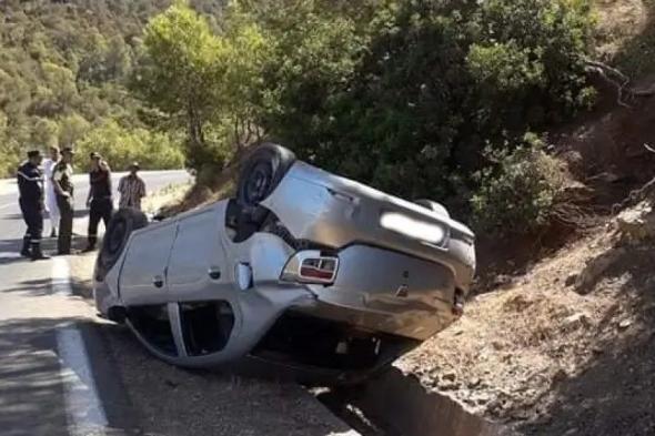 معسكر: جريحان في حادث انقلاب سيارة 