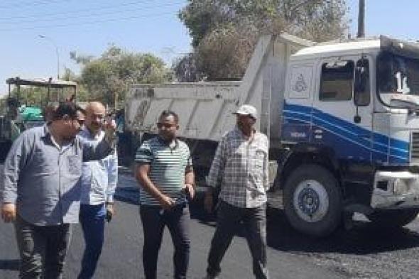 محافظ سوهاج: البدء في رصف شارع النقراشي ومنطقتى العمرى وحى راشد