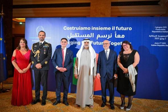 وزير التسامح يحضر حفل السفارة الإيطالية باليوم الوطني